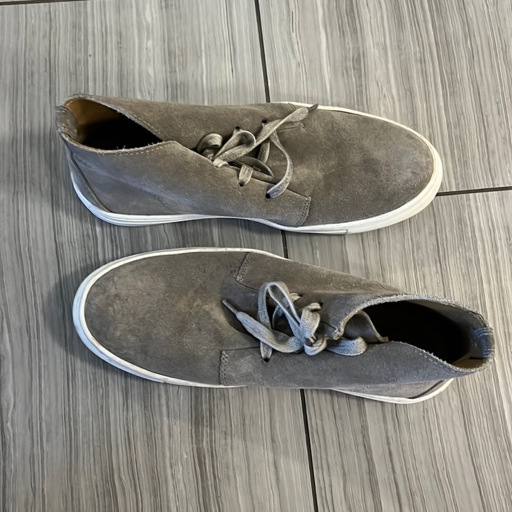 Grey suede high top mercanti fiorentini boot shoe